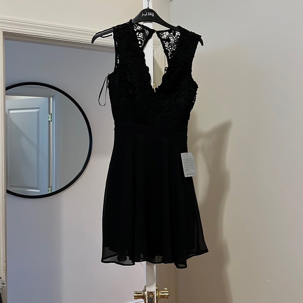 Black cocktail dress